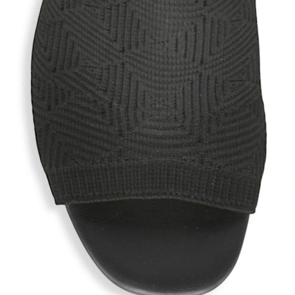 Adrienne Vittadini Arielle Block Heel Mules in Black Size 8.5 - Picture 3 of 10